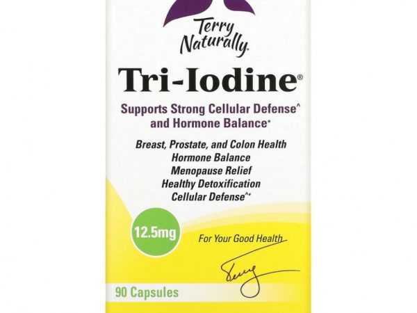 Terry Naturally, Tri-Iodine, 12,5 мг, 90 капсул