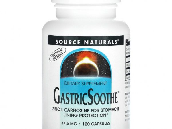 Source Naturals, GastricSoothe, 37,5 мг, 120 капсул