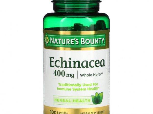Nature's Bounty, Эхинацея, 400 мг, 100 капсул