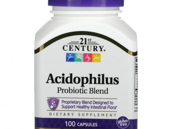 21st Century, Смесь пробиотиков Acidophilus, 100 капсул