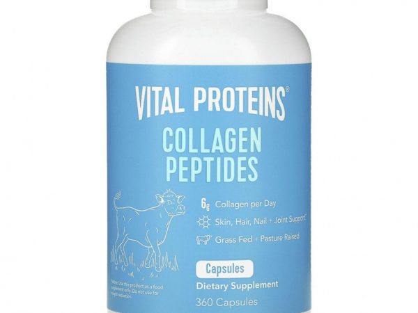 Vital Proteins, пептиды коллагена, 360 капсул