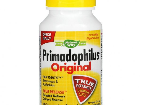 Nature's Way, Primadophilus, оригинальный, для детей от 12 лет, 5 млрд КОЕ, 90 вегетарианских капсул