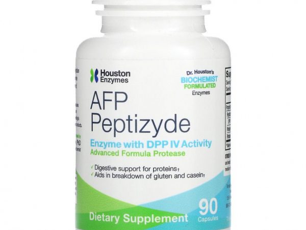 Houston Enzymes, пептизид AFP, 90 капсул
