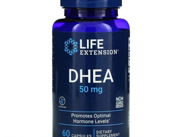Life Extension, DHEA, 50 мг, 60 капсул