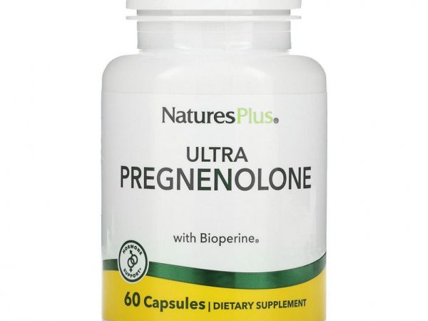 NaturesPlus, «Ультра прегненолон», 60 растительных капсул