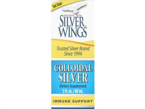 Natural Path Silver Wings, Коллоидное серебро, 250 частей на миллион, 2 жидких унции (60 мл)