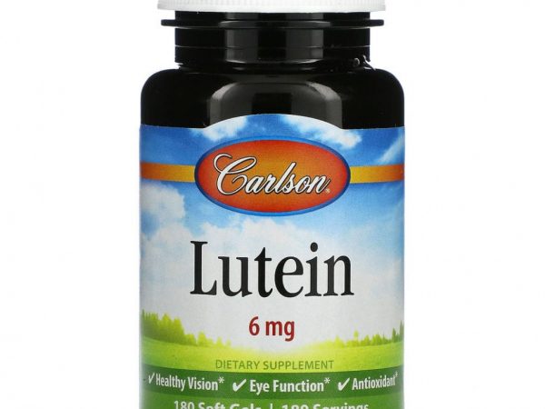 Carlson Labs, лютеин, 6 мг, 180 мягких таблеток