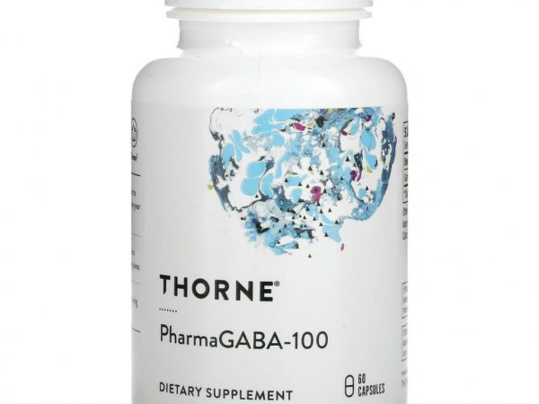 Thorne Research, PharmaGABA-100, 60 капсул