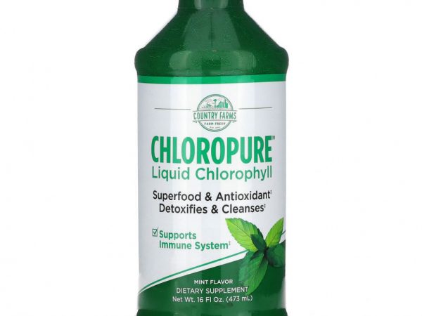 Country Farms, Chloropure Liquid Chlorophyll, Mint , 16 fl oz (473 ml)