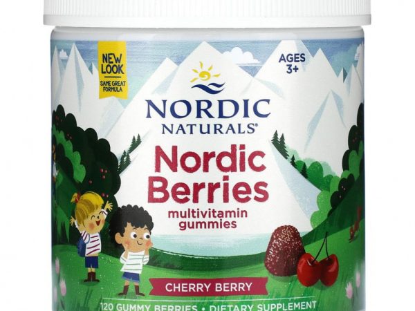 Nordic Naturals, Мультивитаминный комплекс 'Северные ягоды' с вишневым вкусом, 120 жевательных пастилок в форме ягод