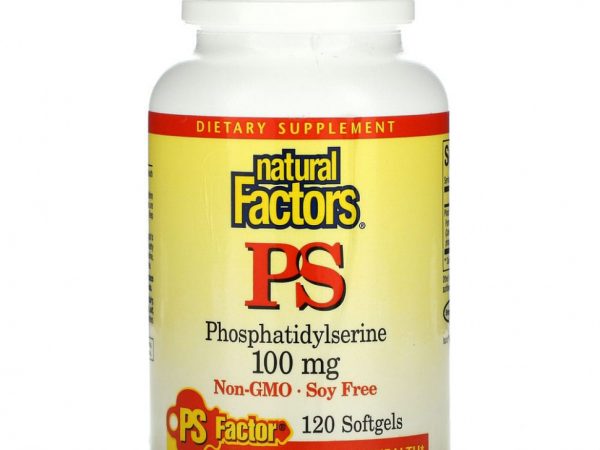 Natural Factors, фосфатидилсерин, 100 мг, 120 капсул