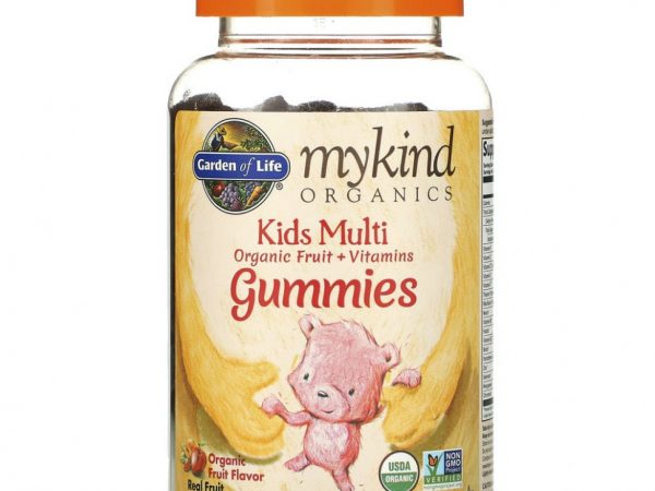 Garden of Life, MyKind Organics, Kids Multi, детские мультивитамины со вкусом органических фруктов, 120 веганских мармеладных мишек