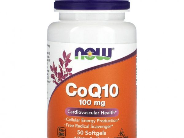 NOW Foods, Коэнзим Q10, 100 мг, 50 мягких таблеток