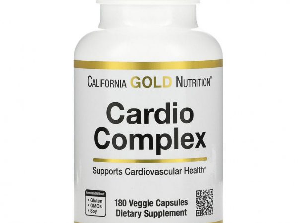 California Gold Nutrition, комплекс для здоровья сердца, 180 вегетарианских капсул