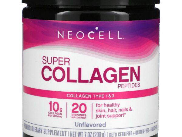 Neocell, пептиды супер коллагена, без вкусовых добавок, 200 г (7 унций)