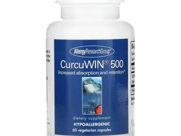 Allergy Research Group, CurcuWin 500, 60 вегетарианских капсул