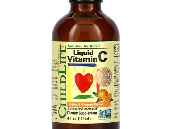 ChildLife, Essentials, витамин C в жидкой форме, натуральный апельсиновый вкус, 118,5 мл (4 жидк. унции)