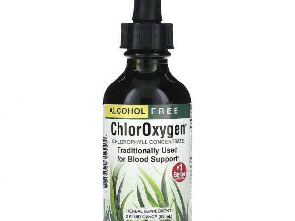 Herbs Etc., ChlorOxygen, концентрат хлорофилла, без спирта, 2 ж. унц. (59 мл)