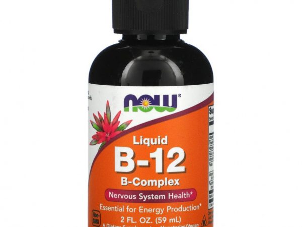 NOW Foods, Жидкий B-12, B-комплекс, 2 жидк. унц. (59 мл)