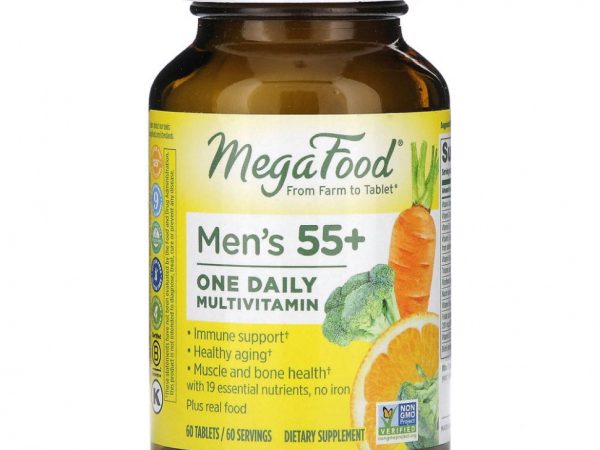 MegaFood, One Daily, добавка для мужчин старше 55 лет, 60 таблеток