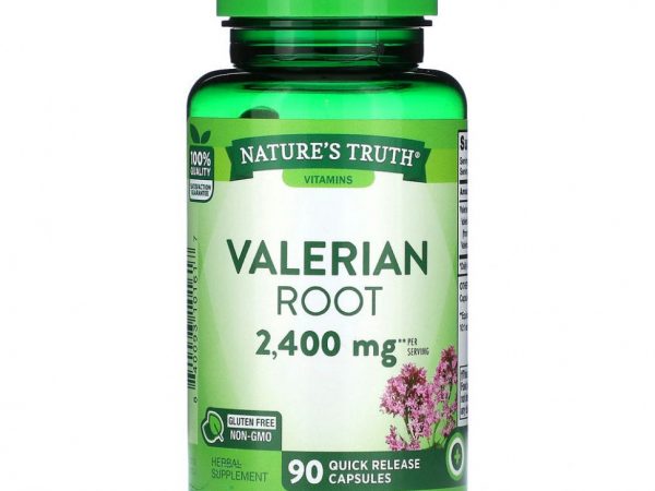 Nature's Truth, Корень валерианы, 1200 мг, 90 капсул быстрого действия