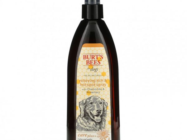 Burt's Bees, Care Plus +, спрей для собак с ромашкой и розмарином для снятия зуда и горячих точек, 354 мл (12 жидк. Унций)