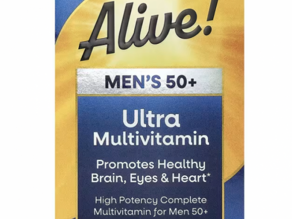Nature's Way, Alive! комплекс суперэффективных мультивитаминов для мужчин 50+, 60 таблеток