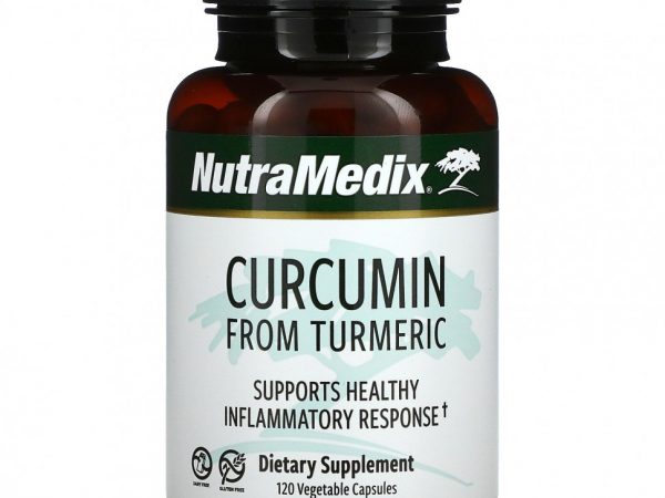 NutraMedix, Куркумин из куркумы, поддерживает здоровую воспалительную реакцию, 120 вегетарианских капсул