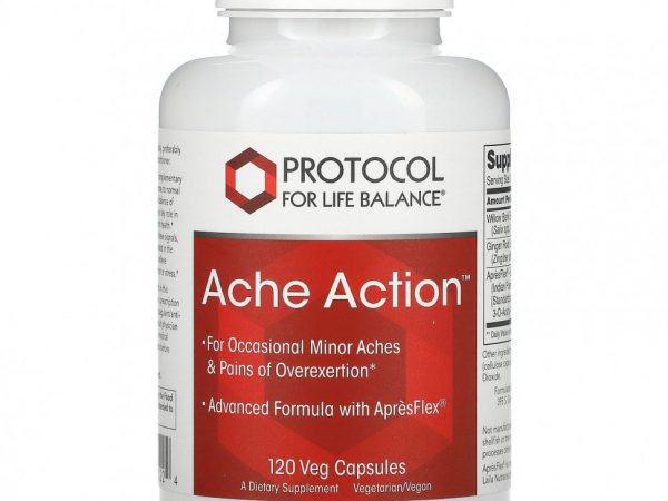 Protocol for Life Balance, Ache Action, 120 растительных капсул