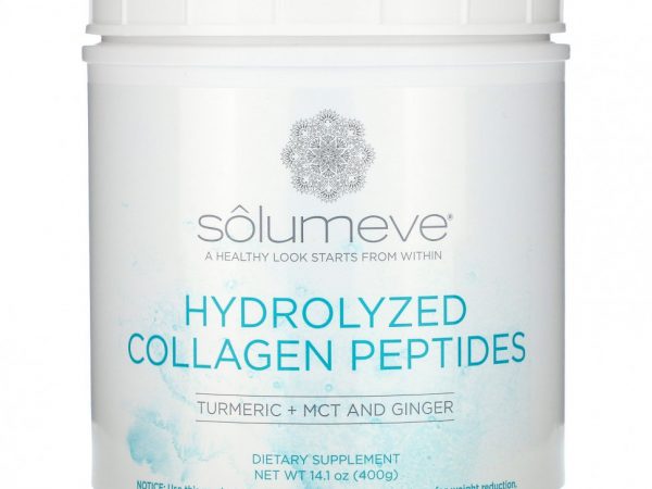 Solumeve, пептиды гидролизованного коллагена с куркумой, 400 г (14 унций)