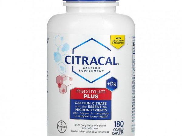 Citracal, Maximum Plus + D3, 180 капсул в оболочке