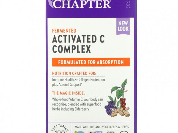 New Chapter, комплекс с ферментированным активированным витамином C, 180 вегетарианских таблеток