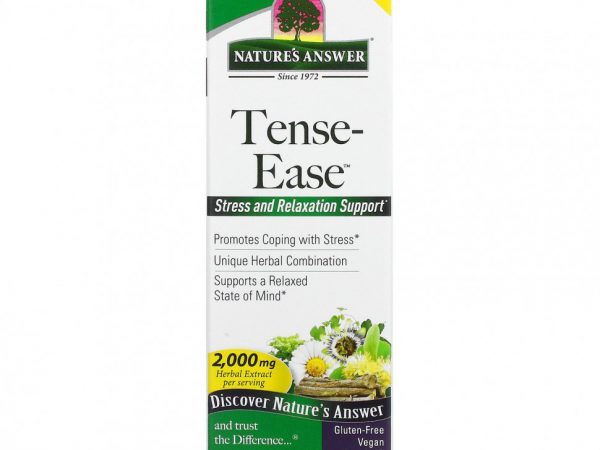Nature's Answer, Tense-Ease, без спирта, 2000 мг, 60 мл (2 жидк. Унции)