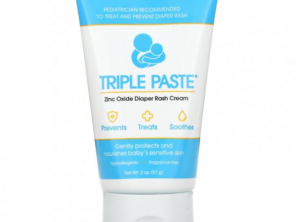 Triple Paste, Крем от подгузников с оксидом цинка, без отдушек, 57 г (2 унции)