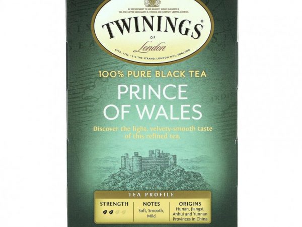 Twinings, Чай 'Принц Уэльский', 20 пакетиков, 1.41 унций (40 г)