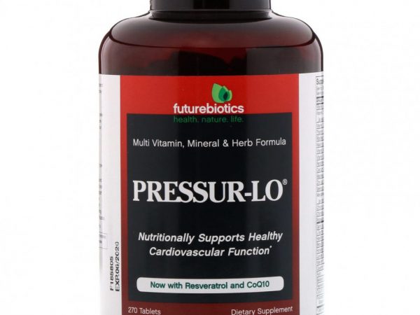 FutureBiotics, Pressur-Lo, мультивитаминный комплекс с микроэлементами и травами, 270 таблеток