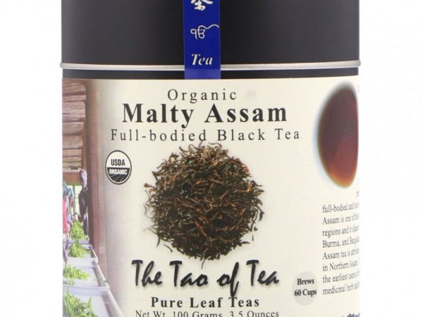 The Tao of Tea, Органический полнотелый черный чай, солодовый ассам, 100 г (3,5 унции)
