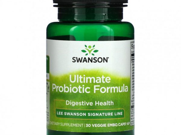 Swanson, Ultimate Probiotic Formula, 30 вегетарианских капсул Embo Ap