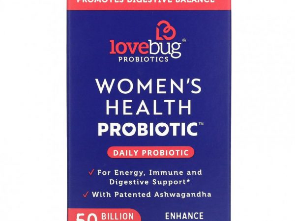 LoveBug Probiotics, Пробиотик для здоровья женщин, ежедневный пробиотик, 50 млрд КОЕ, 30 шт.