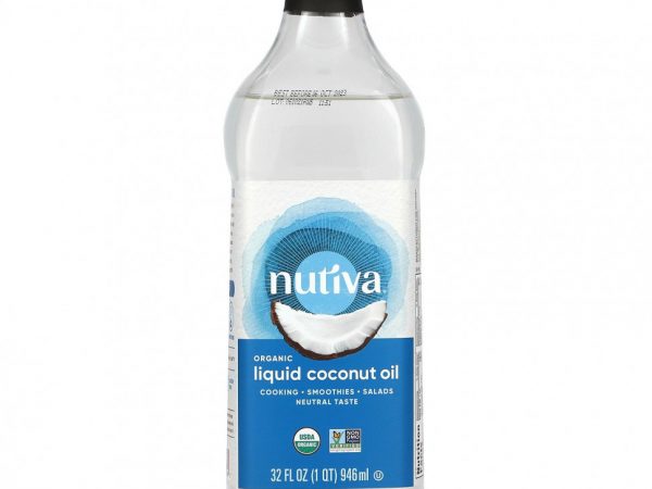 Nutiva, жидкое органическое кокосовое масло, 946 мл (32 жидк. унции)