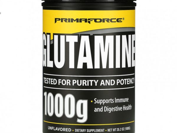 Primaforce, Glutaform, 100 % L-глутамин, без запаха, 1000 г
