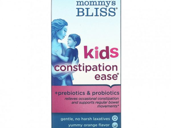 Mommy's Bliss, Kids Constipation Ease, для нормализации работы ЖКТ у детей, от 4 лет, апельсин, 120 мл (4 жидк. унции)