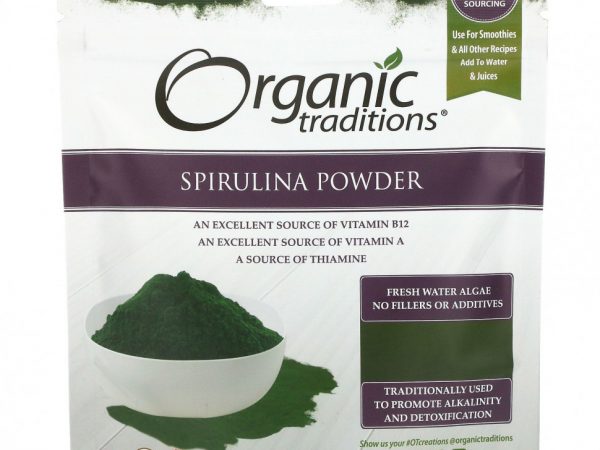 Organic Traditions, Спирулина в порошке, 150 г (5,3 унции)