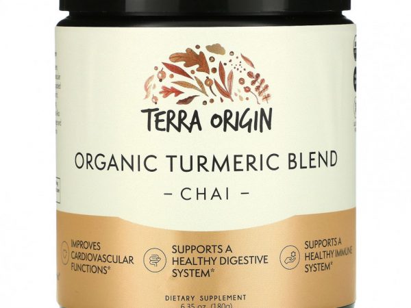 Terra Origin, Органическая смесь куркумы, чай, 180 г (6,35 унции)