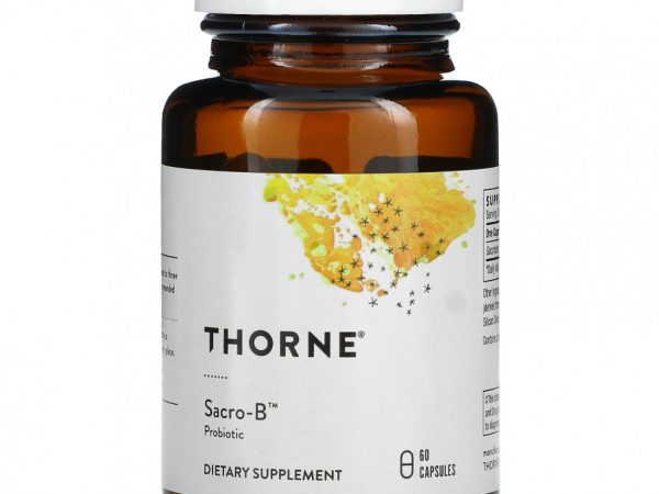 Thorne Research, Sacro-B, пробиотик, 60 капсул