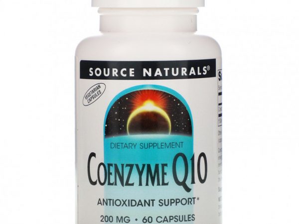 Source Naturals, коэнзим Q10, 200 мг, 60 капсул