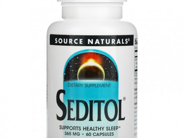 Source Naturals, Седитол, 60 капсул