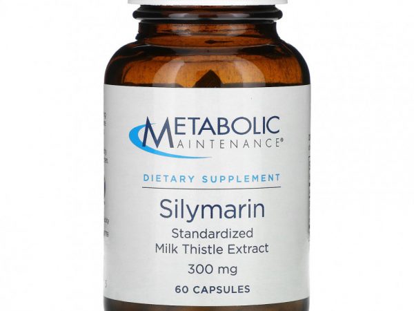 Metabolic Maintenance, Силимарин, стандартизированный экстракт расторопши, 300 мг, 60 капсул
