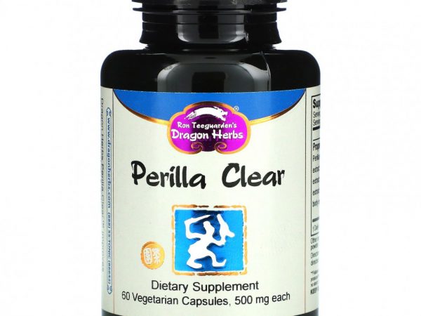Dragon Herbs, Perilla Clear, 500 мг, 60 вегетарианских капсул