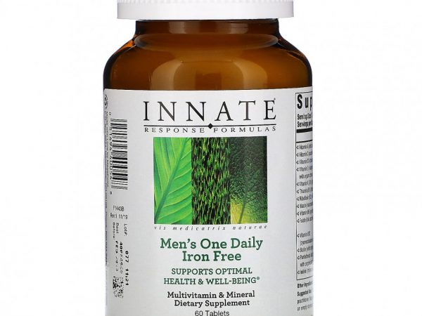 Innate Response Formulas, Men's One Daily, без железа, 60 таблеток